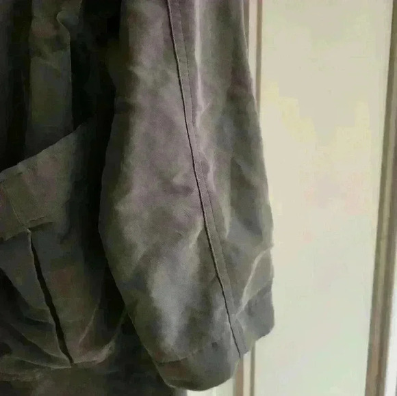 Apt.9 women's gray, draw string, light weight, zipper jacket,  size medium - Picture 4 of 8